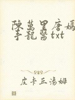 陈万里唐嫣然妙手龙医txt