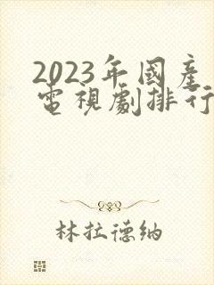 2023年国产电视剧排行榜