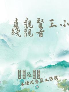 贞观贤王小说在线观看