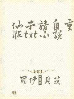 仙子请自重精校版txt小说