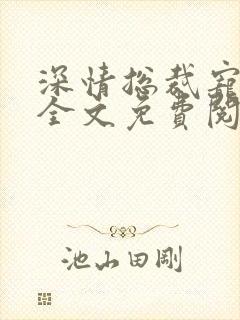 深情总裁宠不停全文免费阅读