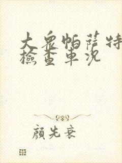 大众帕萨特立即检查车况