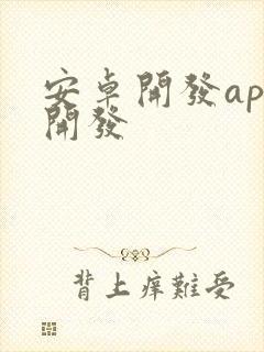 安卓开发app开发