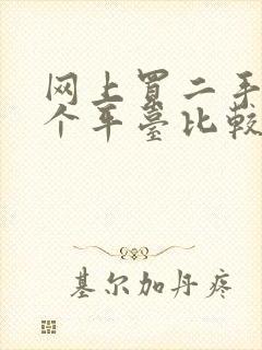 网上买二手车哪个平台比较好