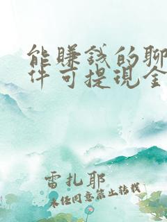 能赚钱的聊天软件可提现金