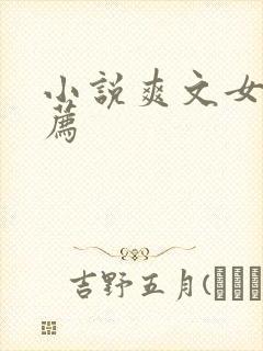 小说爽文女主推荐