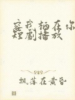 容我栖在你心上短剧播放