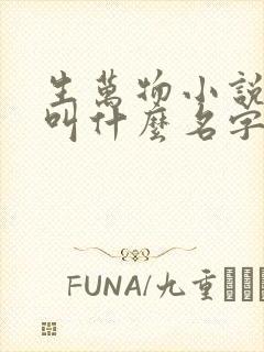 生万物小说原著叫什么名字