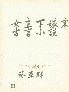 女主下嫁寒门的古言小说
