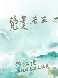 鹅是老五 不朽凡人