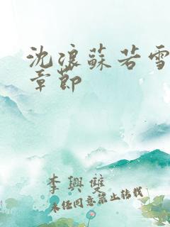 沈浪苏若雪更新章节