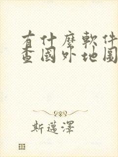 有什么软件可以查国外地图