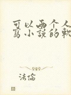 可以两个人一起写小说的软件