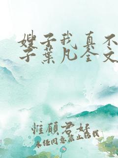 嫂子我真不是傻子叶凡全文免费阅读