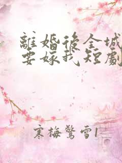 离婚后全城千金要嫁我短剧