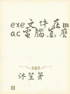 exe文件在mac电脑怎么打开