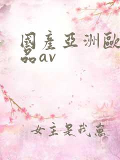 国产亚洲欧洲精品av