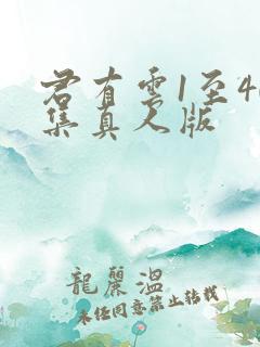 君有云1至40集真人版