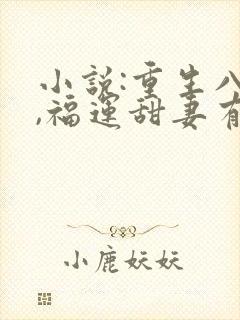 小说:重生八零,福运甜妻有点辣