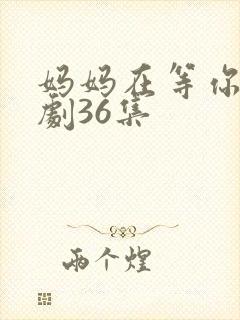 妈妈在等你电视剧36集