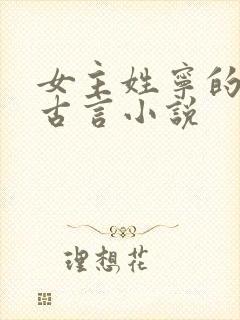 女主姓宁的穿越古言小说