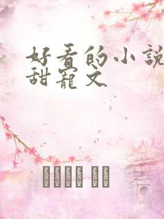 好看的小说言情甜宠文