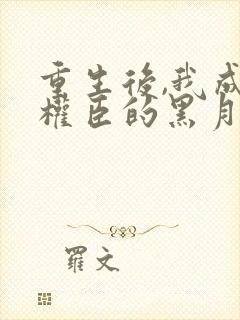 重生后,我成了权臣的黑月光