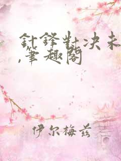 针锋对决未删减,笔趣阁