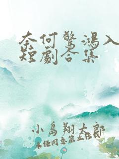 奈何惊鸿入我心短剧合集