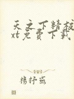 天之下精校版txt免费下载