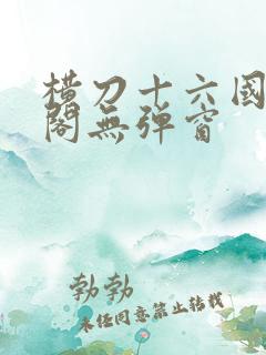 横刀十六国笔趣阁无弹窗