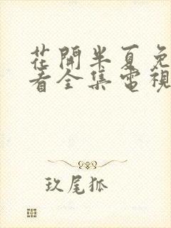 花开半夏免费观看全集电视剧策驰