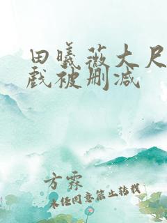 田曦薇大尺度床戏被删减