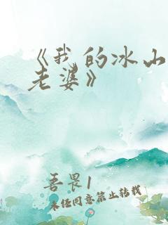 《我的冰山总裁老婆》