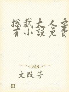 总裁大人要够没有小说免费阅读全文