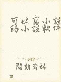 可以写小说赚钱的小说软件