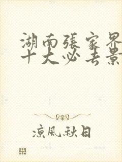 湖南张家界旅游十大必去景区有哪些