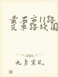 黄石市11路公交车路线图