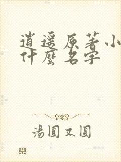 逍遥原著小说叫什么名字