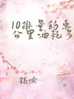 10排量的车百公里油耗多少