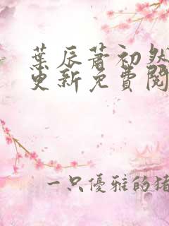 叶辰萧初然最新更新免费阅读叶辰