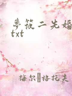 梦筱二先婚后爱txt