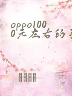 oppo1000元左右的手机性价比高的