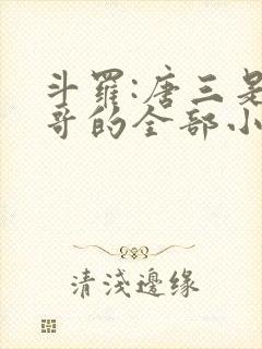 斗罗:唐三是我哥的全部小说