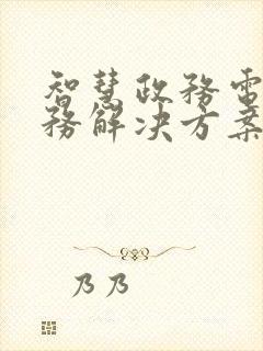 智慧政务电子政务解决方案