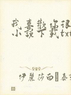 我喜欢你很久了小说下载txt