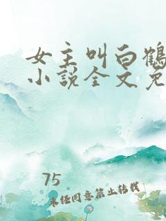 女主叫白鹤染的小说全文免费阅读