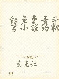 能免费看斗破苍穹小说的软件