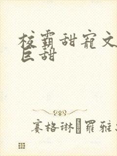 校霸甜宠文推荐巨甜