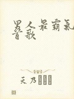 男人最霸气的十首歌